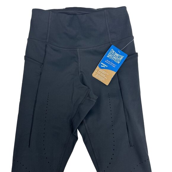 Brooks Method‎ 3/4 Tight Women's Running Color Black Size XS New - Picture 3 of 16